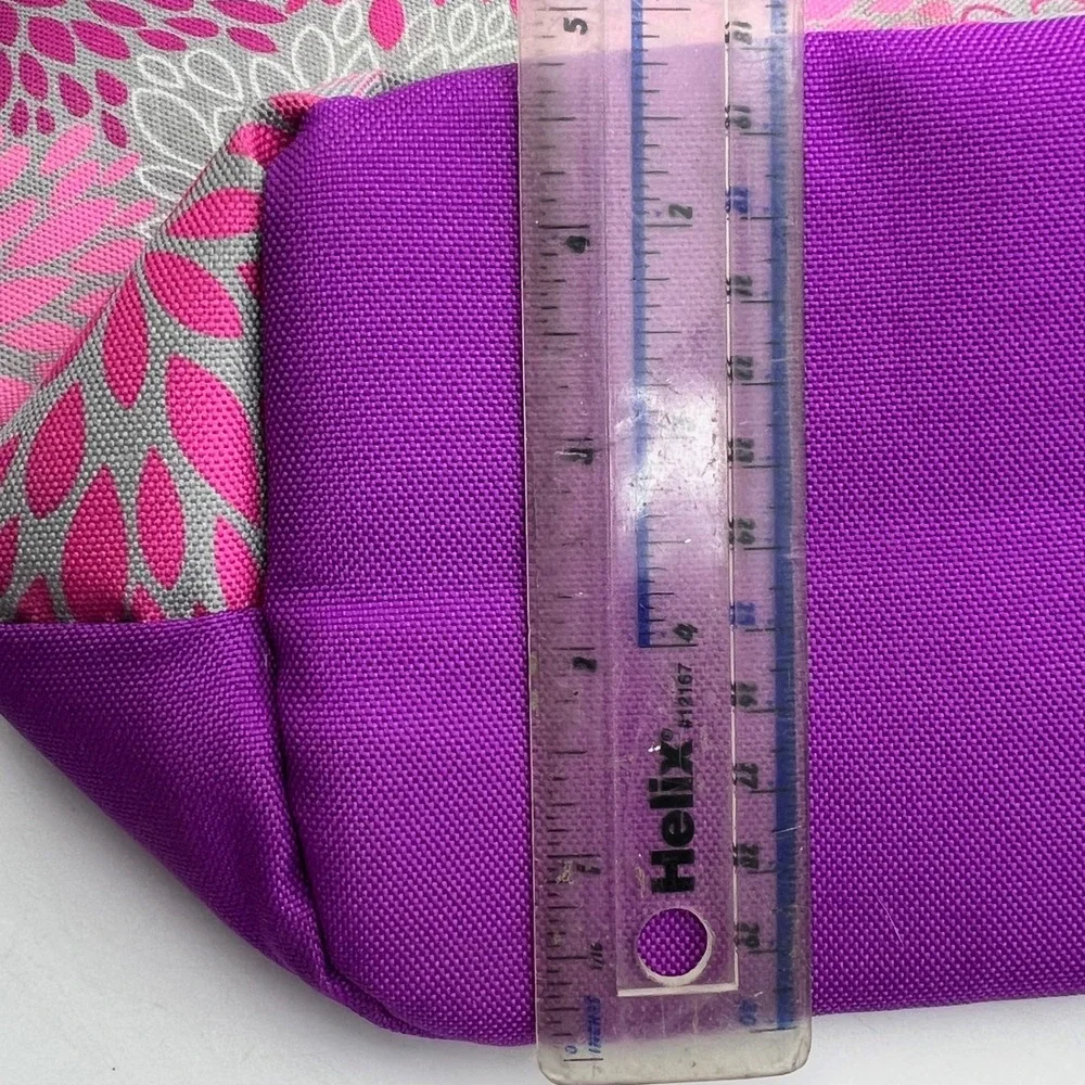 Cool Gear Purple Floral Insulated Lunch Tote Bag Pink Grey Floral Cooler Bag